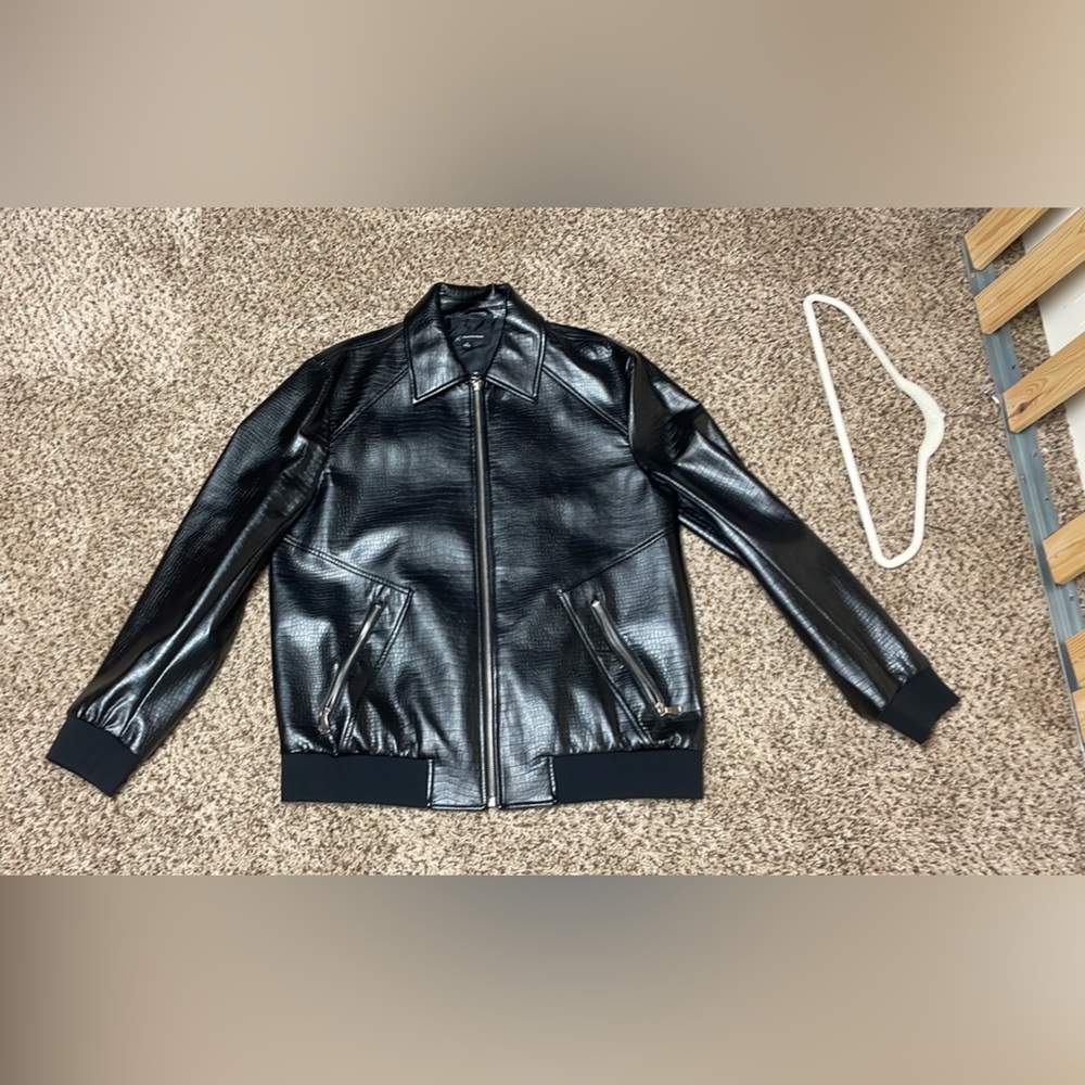INC International Concepts leather jacket